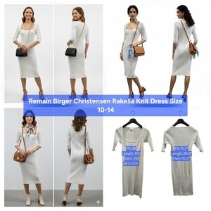 Remain Birger Christensen Rakella Knit Dress Size 10-14
